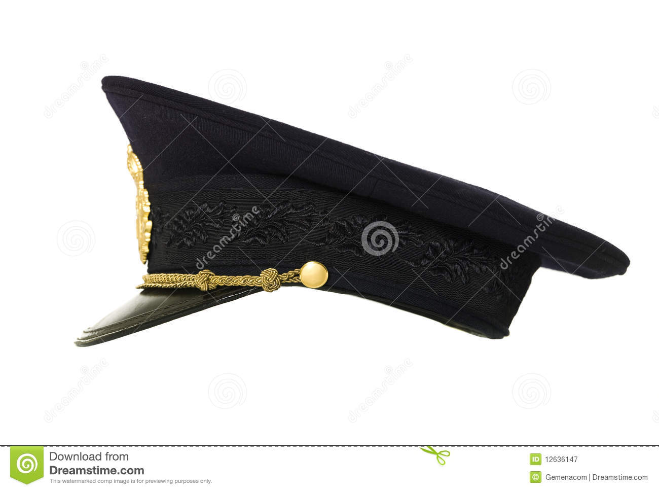 Police Hat Isolated On White Background Mr No Pr No 2 763 4