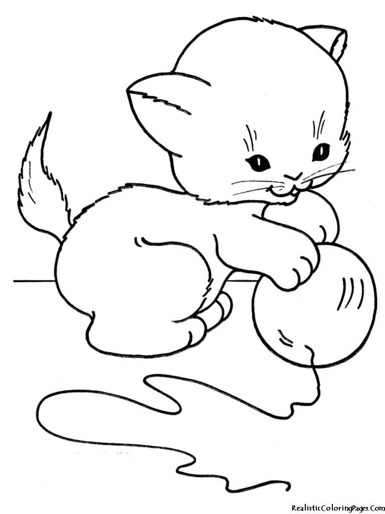 Realistic Coloring Pages Of Cats   Realistic Coloring Pages