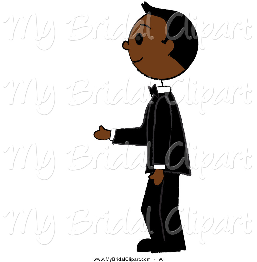 Royalty Free African American Man Stock Bridal Clipart Illustrations