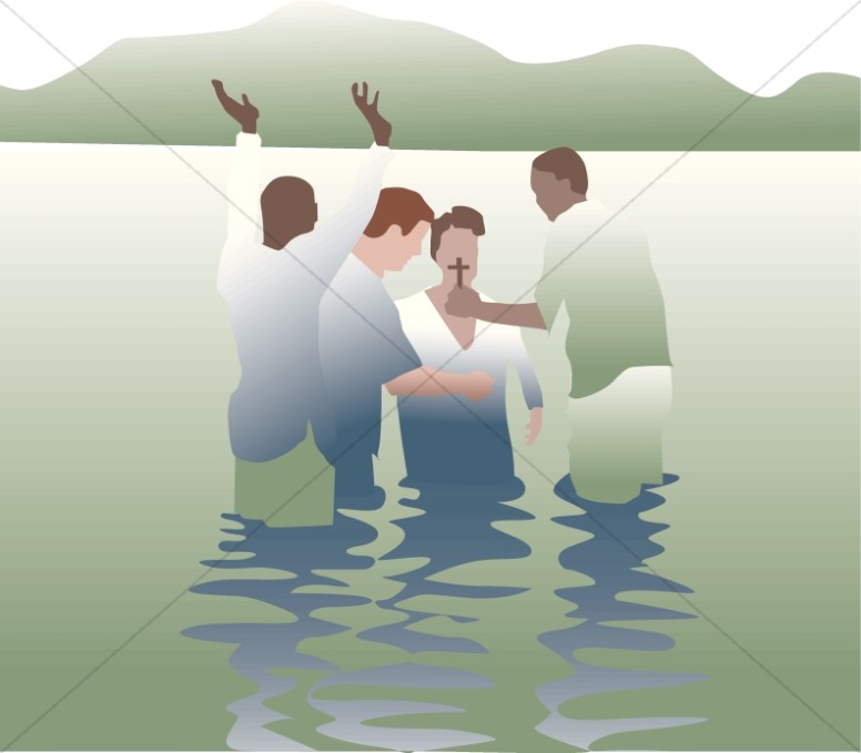 Simple Baptism Scene Green River