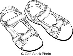 Stock Art  3822 Sandals Illustration Graphics And Vector Eps Clip Art