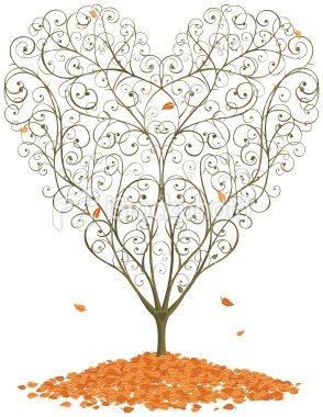 Autumnal Heart Shaped Tree    Wedding   Pinterest
