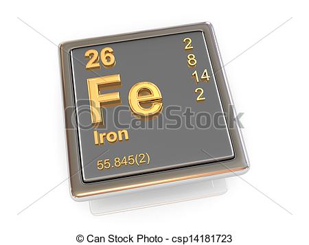 Clip Art Of Iron Chemical Element 3d Csp14181723   Search Clipart