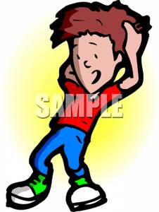 Clipart Image Of A Shocked And Surprised Cartoon Boy