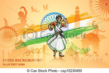 Clipart Vector Of Culture Of India   Illustration Of Colorful Culture