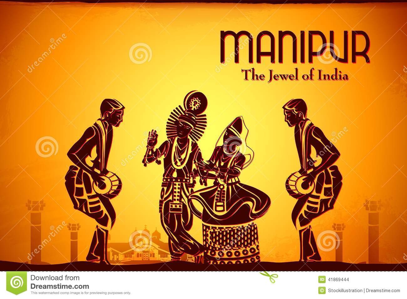 Culture Of Manipur Stock Illustration   Image  41869444