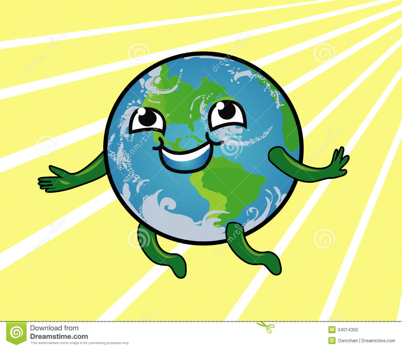 Earth Smiling Stock Photography   Image  34014302