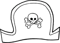 Pirate Clipart Coloring