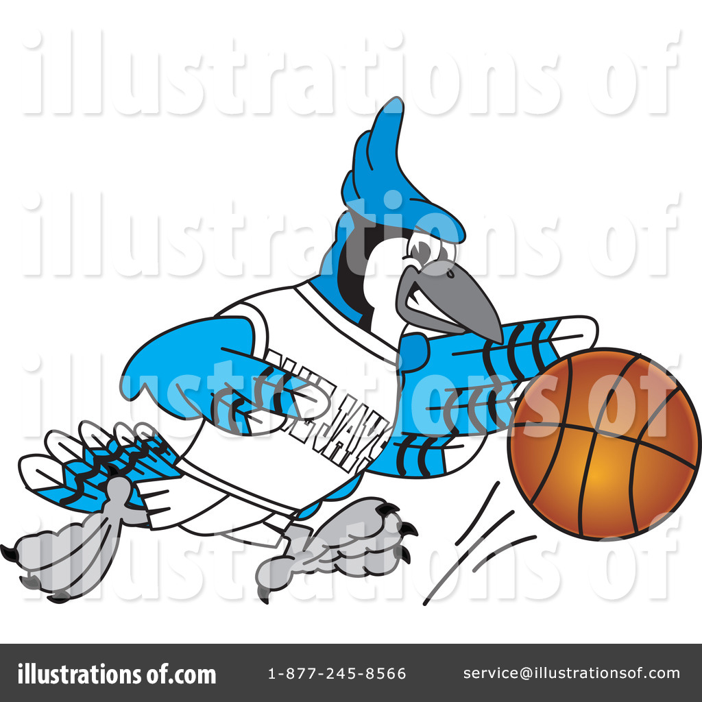 Royalty Free  Rf  Blue Jay Mascot Clipart Illustration By Toons4biz