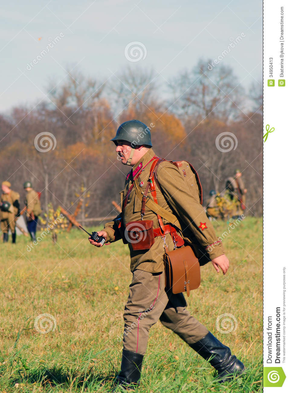 Russian Soldier Reenactor Editorial Stock Photo   Image  34950413