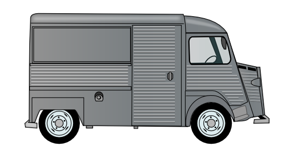 School Van Clipart Gray Cargo Van Clip Art