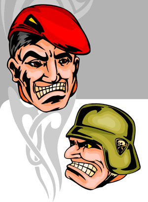 Soldiers Clipart   Extreme Vector Clipart For Professional Use  Vinyl