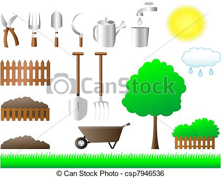 Stock Illustration Of Set Of Tools For House And Garden   Agriculture