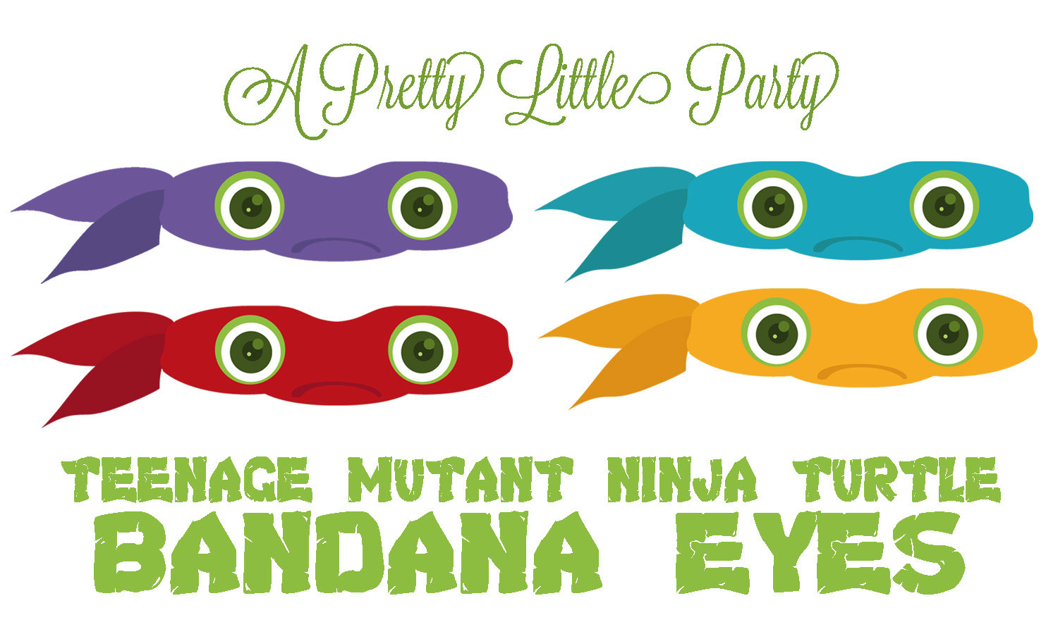 Tmnt Bandana Eyes Teenage Mutant Ninja By Aprettylittleparty
