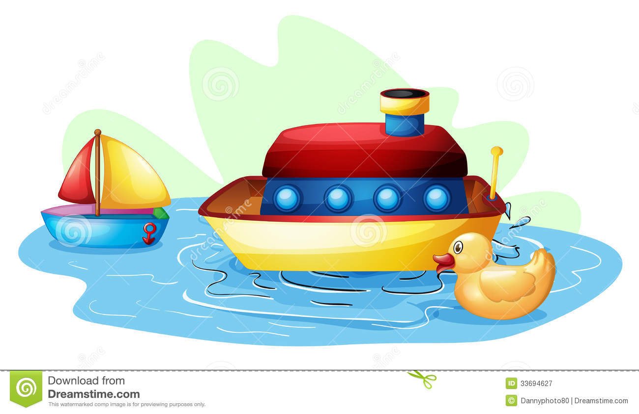 Toys At The Pond Royalty Free Stock Photography   Image  33694627