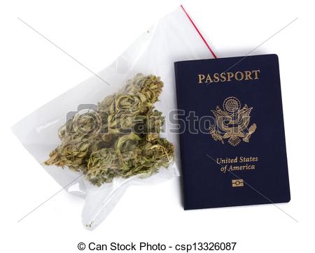 Zip Lock Bag Clip Art A Usa Passport And A Zip Lock Plastic Bag