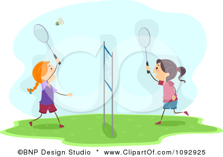 Badminton Player Clipart Girl 1092925 Clipart Happy Girls