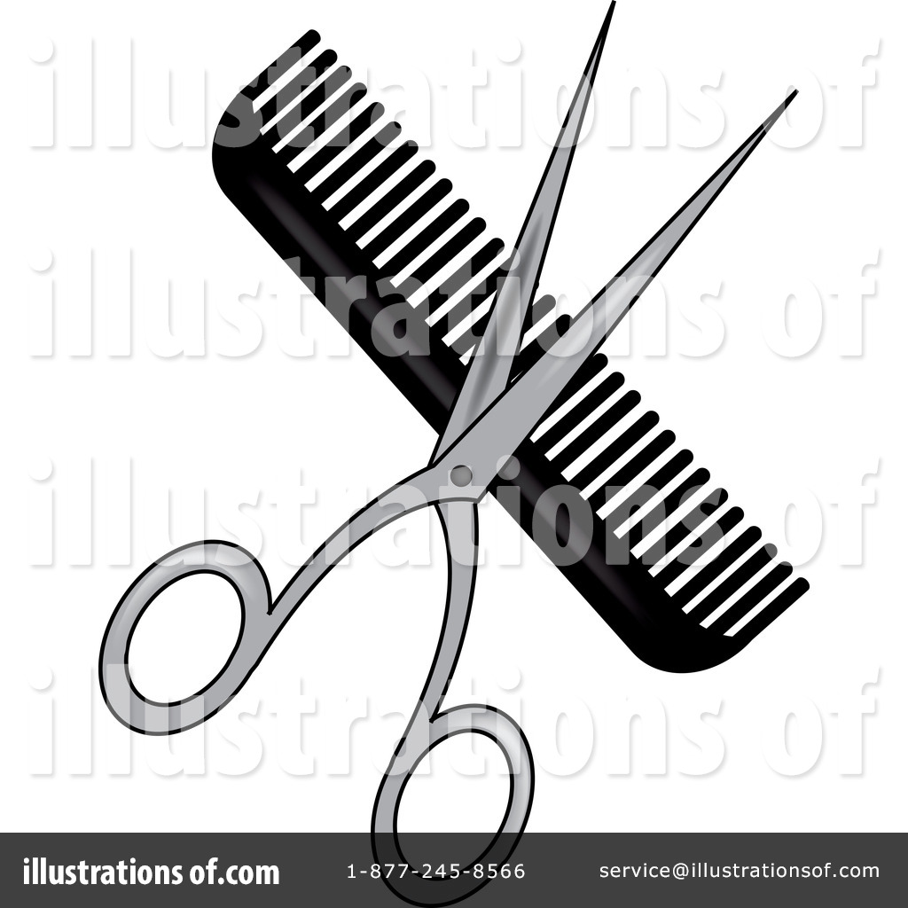 Barber Scissors And Comb Clip Art  Rf  Barber Clipart