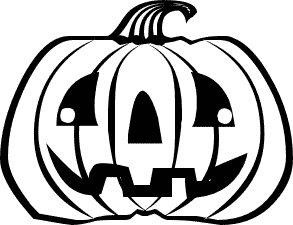 Black And White Carved Pumpkin  Halloween Pumpkin Jack O Lantern