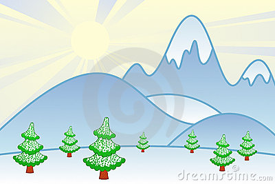 Cartoon Mountains Royalty Free Stock Images   Image  11843449
