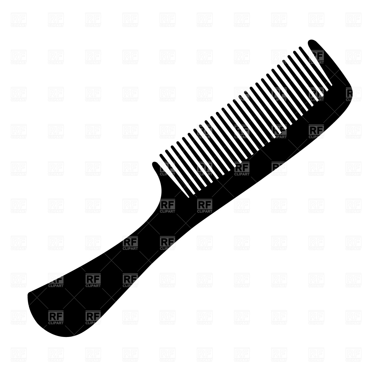 Comb Silhouette 1340 Beauty Fashion Download Free Vector Clipart