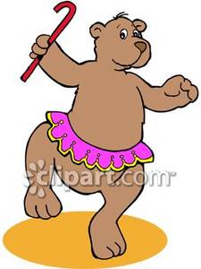 Dancing Bear   Royalty Free Clipart Picture