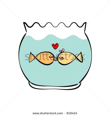Fishes Are Kissing Stock Photos Illustrations And Vector Art