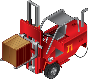 Forklift Truck Clip Art At Clker Com   Vector Clip Art Online Royalty