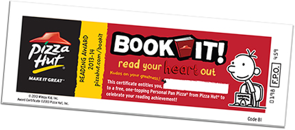 Free Pizza Hut Pizza With Book It Program For Homeschoolers    