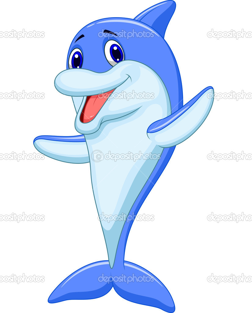 Funny Dolphin Cartoon Pics Stock Photos All Sites