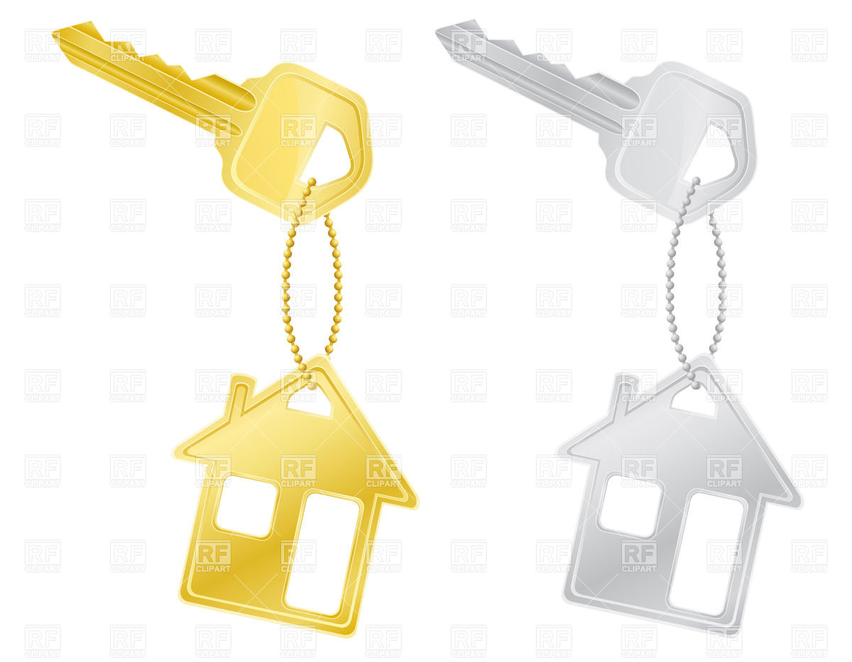 Keys With House Trinkets Download Royalty Free Vector Clipart  Eps