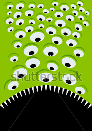 Monster Eye Background Stock Vector   Clipart Me