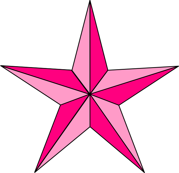 Pink Nautical Star Clip Art At Clker Com   Vector Clip Art Online
