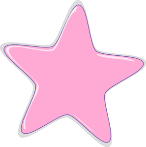 Pink Star Clip Art At Clker Com   Vector Clip Art Online Royalty Free