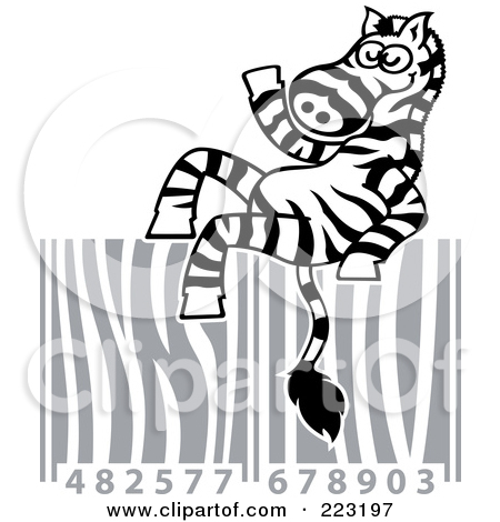 Royalty Free  Rf  Clipart Illustration Of A Cool Zebra Relaxing On A