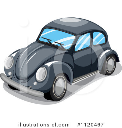 Royalty Free  Rf  Vw Beetle Clipart Illustration By Colematt   Stock
