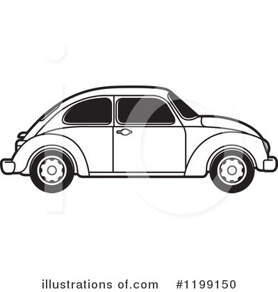 Royalty Free  Rf  Vw Bug Clipart Illustration By Lal Perera   Stock