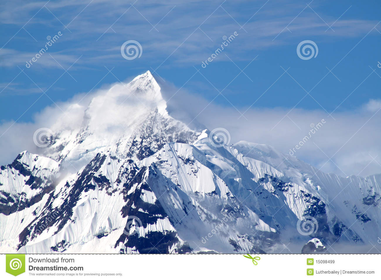 Snowy Mountain Peak Royalty Free Stock Images   Image  15098499