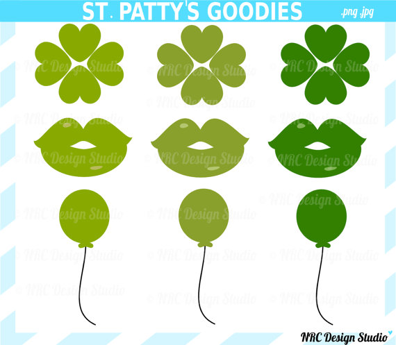 St  Patty S Day Goodies Clip Art   Digital St  Patrick S Day Clipart