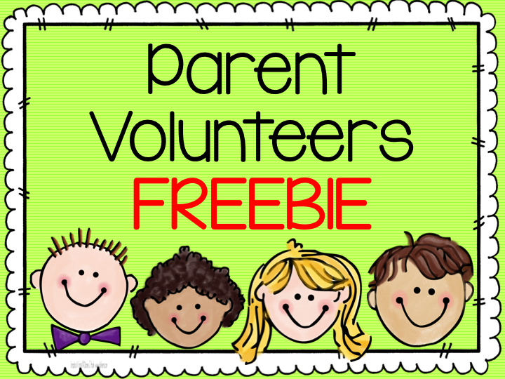 Teach123   Tips For Teachers  Thank You Volunteers   Freebie