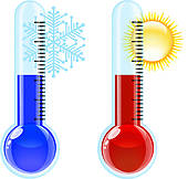 Thermometer Hot And Cold Icon    Stock Illustration