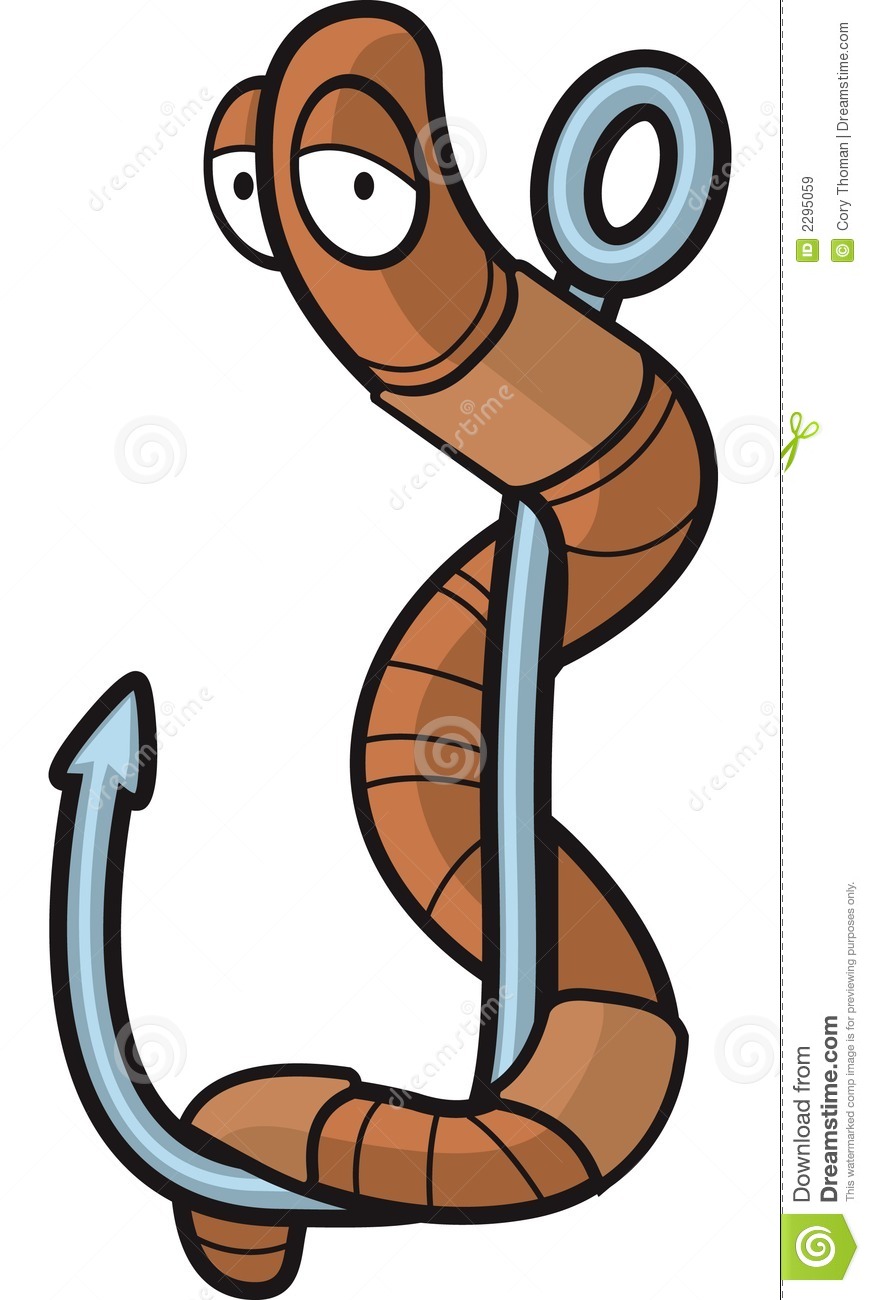 Worm On Hook Royalty Free Stock Images   Image  2295059