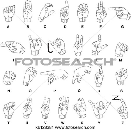 Clipart   Sign Language Hands  Fotosearch   Search Clip Art