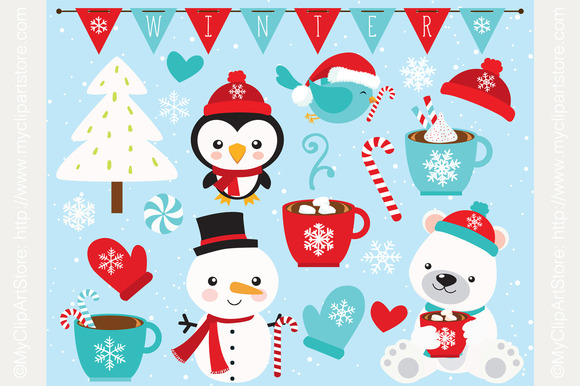 Clipart   Winter Time  Christmas