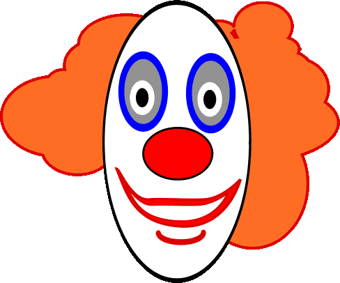 Clown Face    Cartoon Clowns Clown Face Png Html