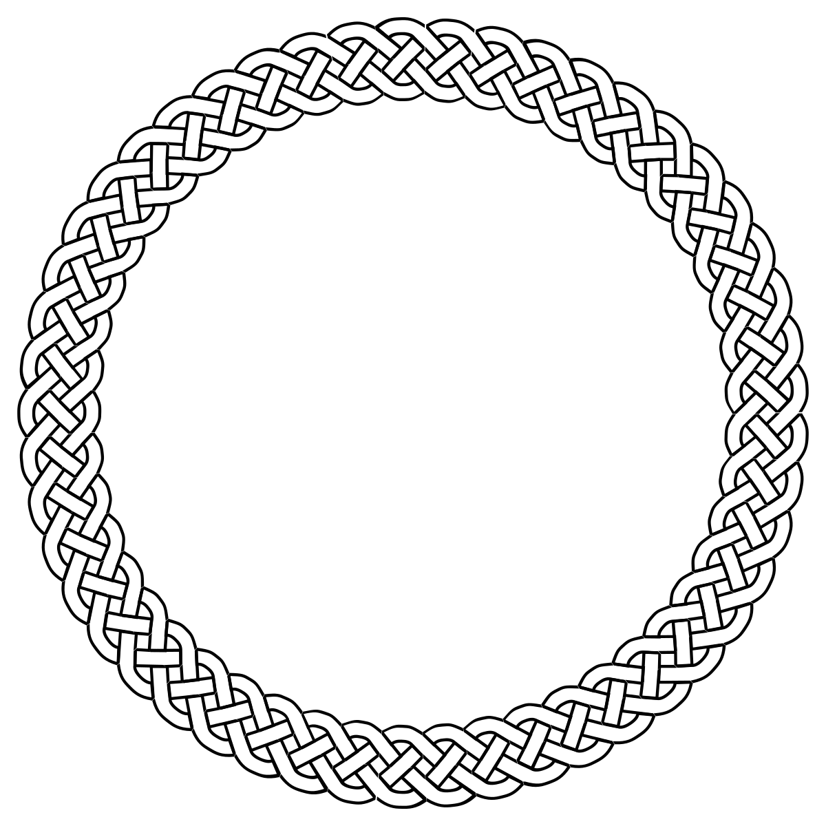 Free Round Rope Border 2 Clipart