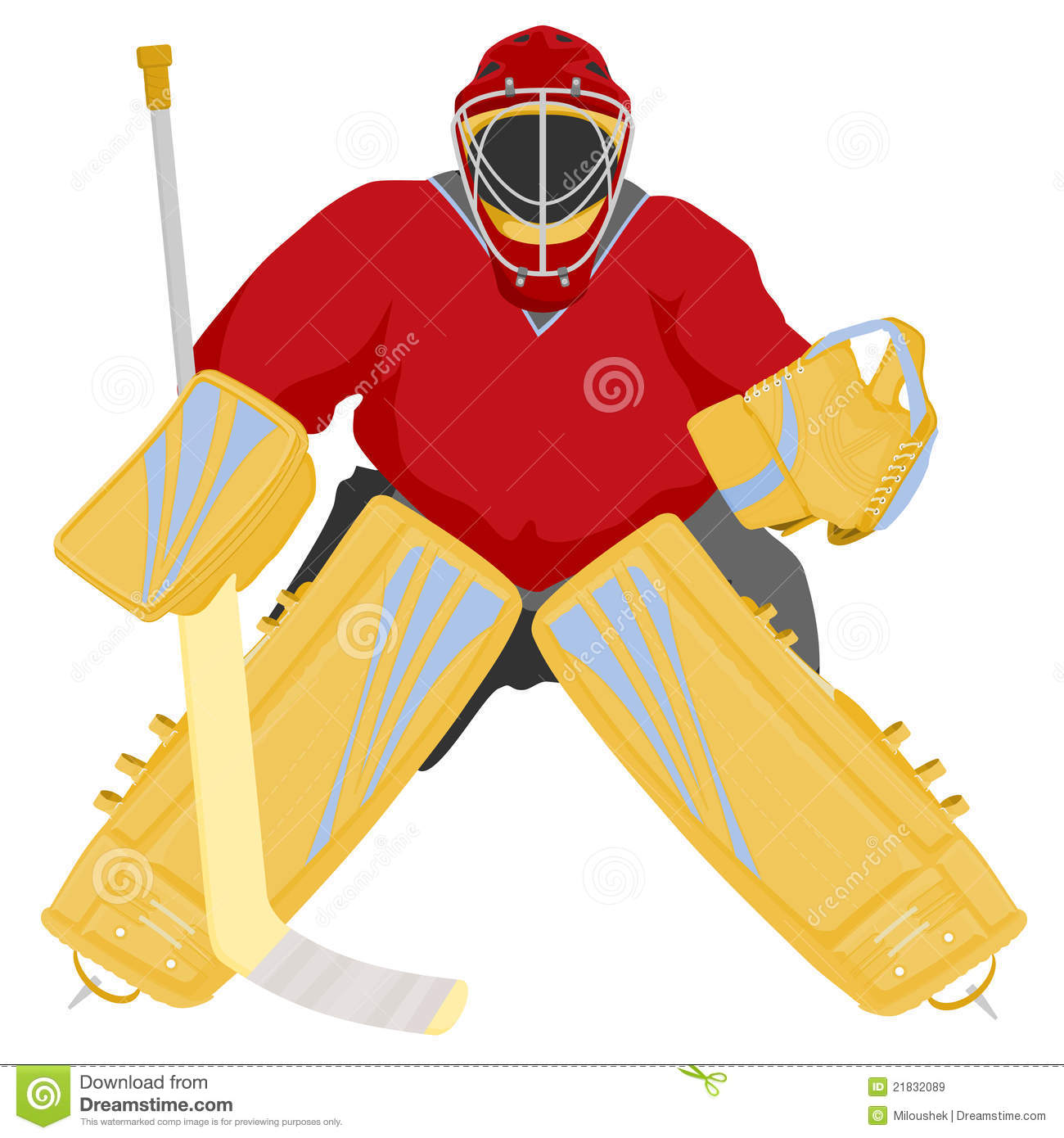 Hockey Goalie Royalty Free Stock Images   Image  21832089