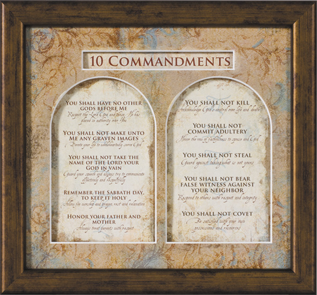 Home   Bible Verse Art   Ten Commandments