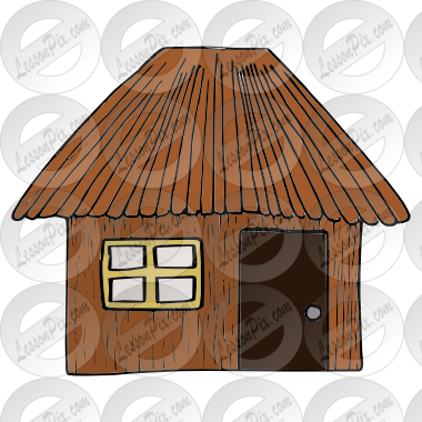 House Picture For Classroom   Therapy Use   Great Stick House Clipart
