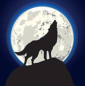 Howling Wolf Stock Illustration Images  108 Howling Wolf Illustrations